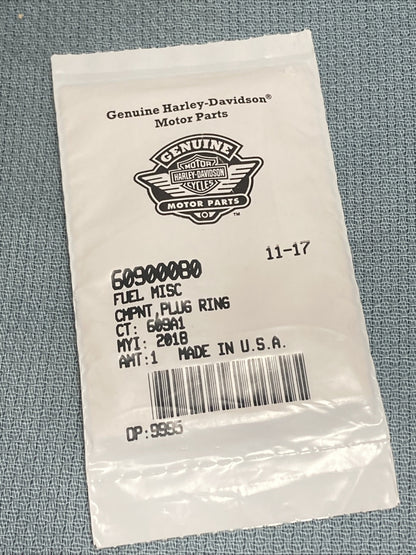 NEW GENUINE HARLEY DAVIDSON 60900080 FUEL MISC CMPNT, PLUG RING