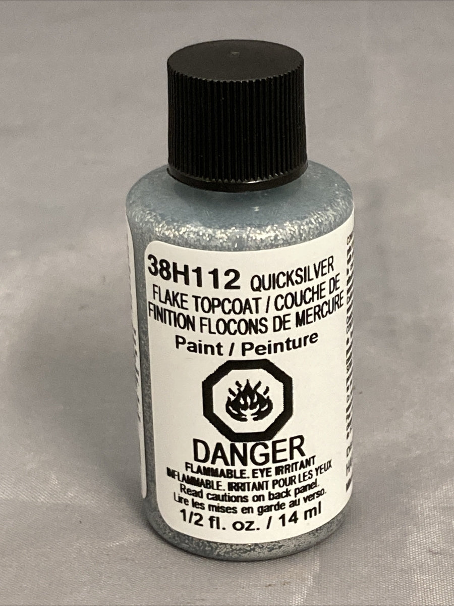 NEW GENUINE HARLEY DAVIDSON 38H112 TU PAINT QUICKSILVER FLAKE TOPCOAT 1/2 fl.oz.