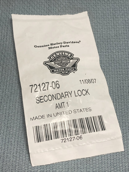 NEW GENUINE HARLEY DAVIDSON 72127-06 SECONDARY LOCK