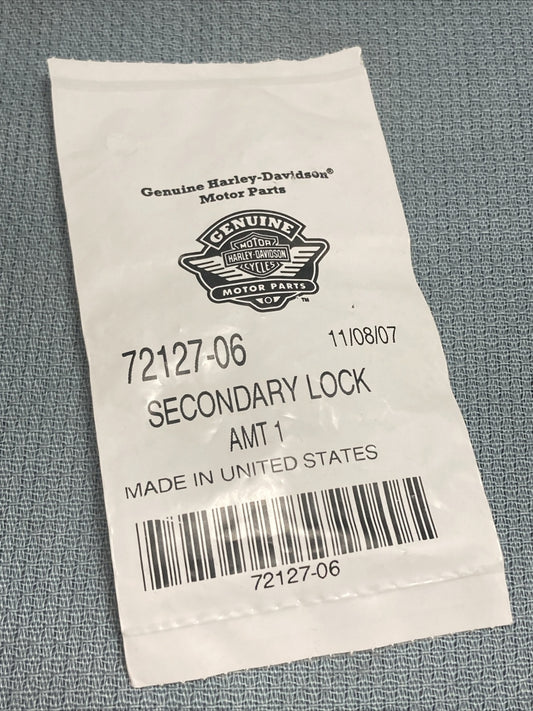 NEW GENUINE HARLEY DAVIDSON 72127-06 SECONDARY LOCK