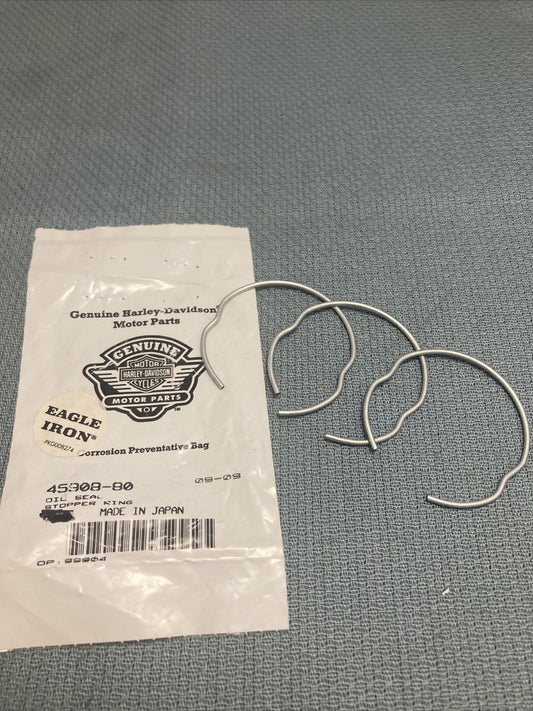 QTY 3 NEW GENUINE HARLEY DAVIDSON 45908-80 OIL SEAL STOPPER RING