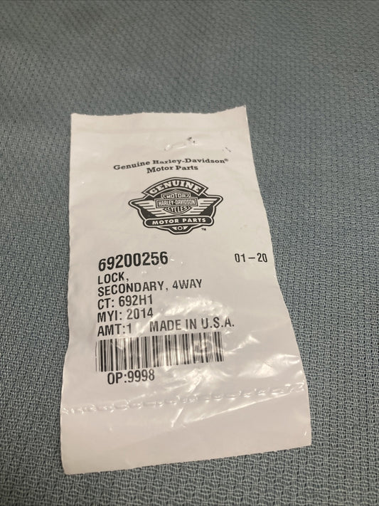 NEW GENUINE HARLEY DAVIDSON 69200256 LOCK, SECONDARY, 4WAY