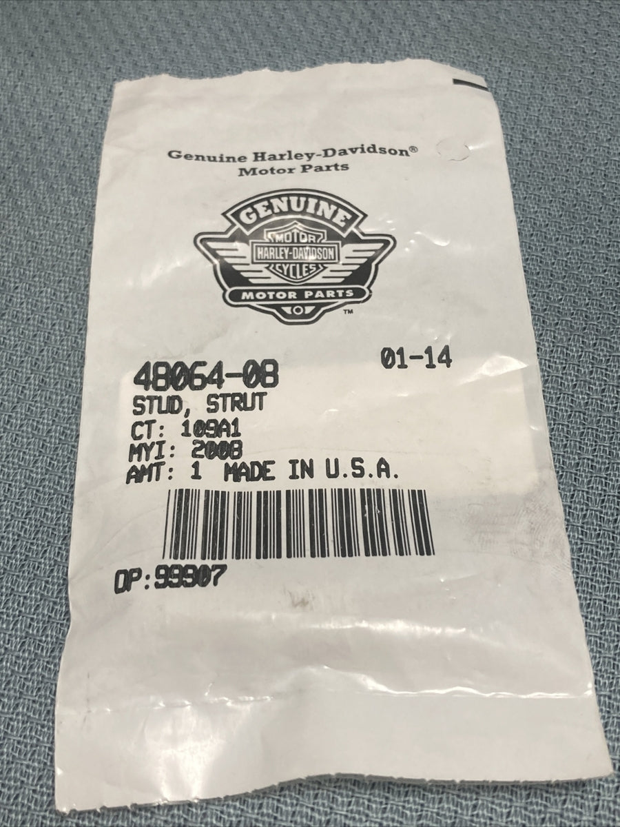 NEW GENUINE HARLEY DAVIDSON 48064-08 STUD, STRUT