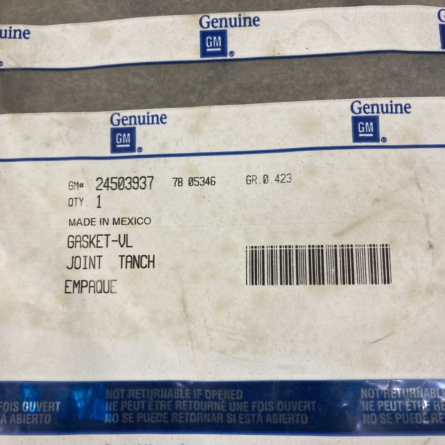 NEW GENUINE GM 24503937 GASKET, VALVE ROCKER ARMATURE COVER  GR 0.423