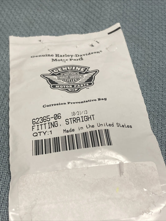 NEW GENUINE HARLEY DAVIDSON 62365-06 FITTING, STRAIGHT