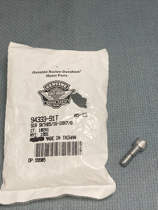NEW GENUINE HARLEY DAVIDSON 94333-91T SCR SKTHD5/16-1BX7/8