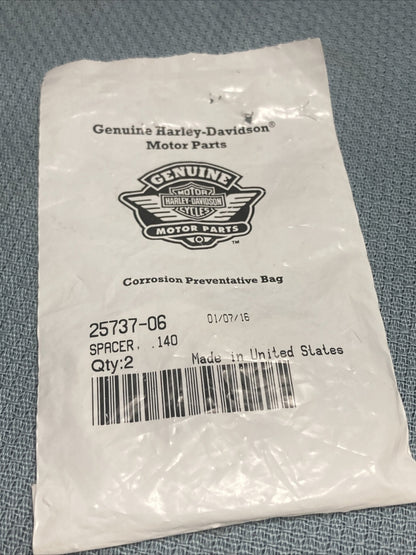 QTY 2 NEW GENUINE HARLEY DAVIDSON 25736-06 SPACER, .140
