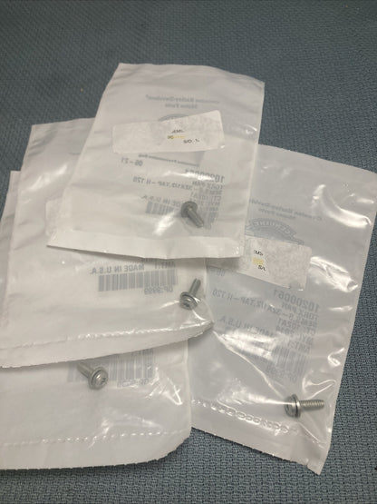 QTY 4 NEW GENUINE HARLEY DAVIDSON 10200061 TORX PAN SEMS, 8-32X1/2, TAP-II T20