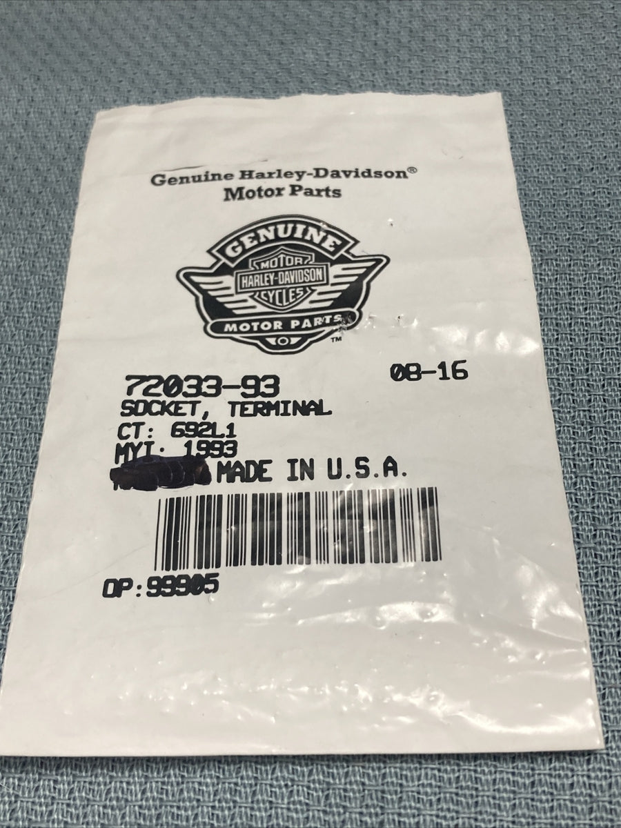 QTY 5 NEW GENUINE HARLEY DAVIDSON 72033-93 SOCKET, TERMINAL