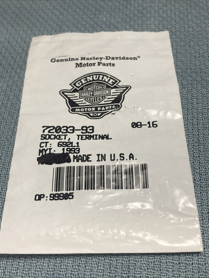 QTY 5 NEW GENUINE HARLEY DAVIDSON 72033-93 SOCKET, TERMINAL