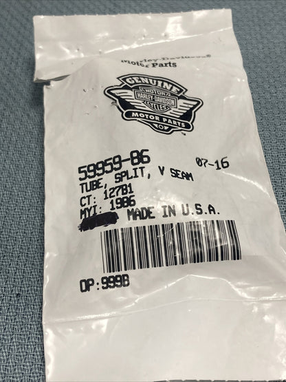 NEW GENUINE HARLEY DAVIDSON 59959-86 TUBE, SPLIT, V SEAM