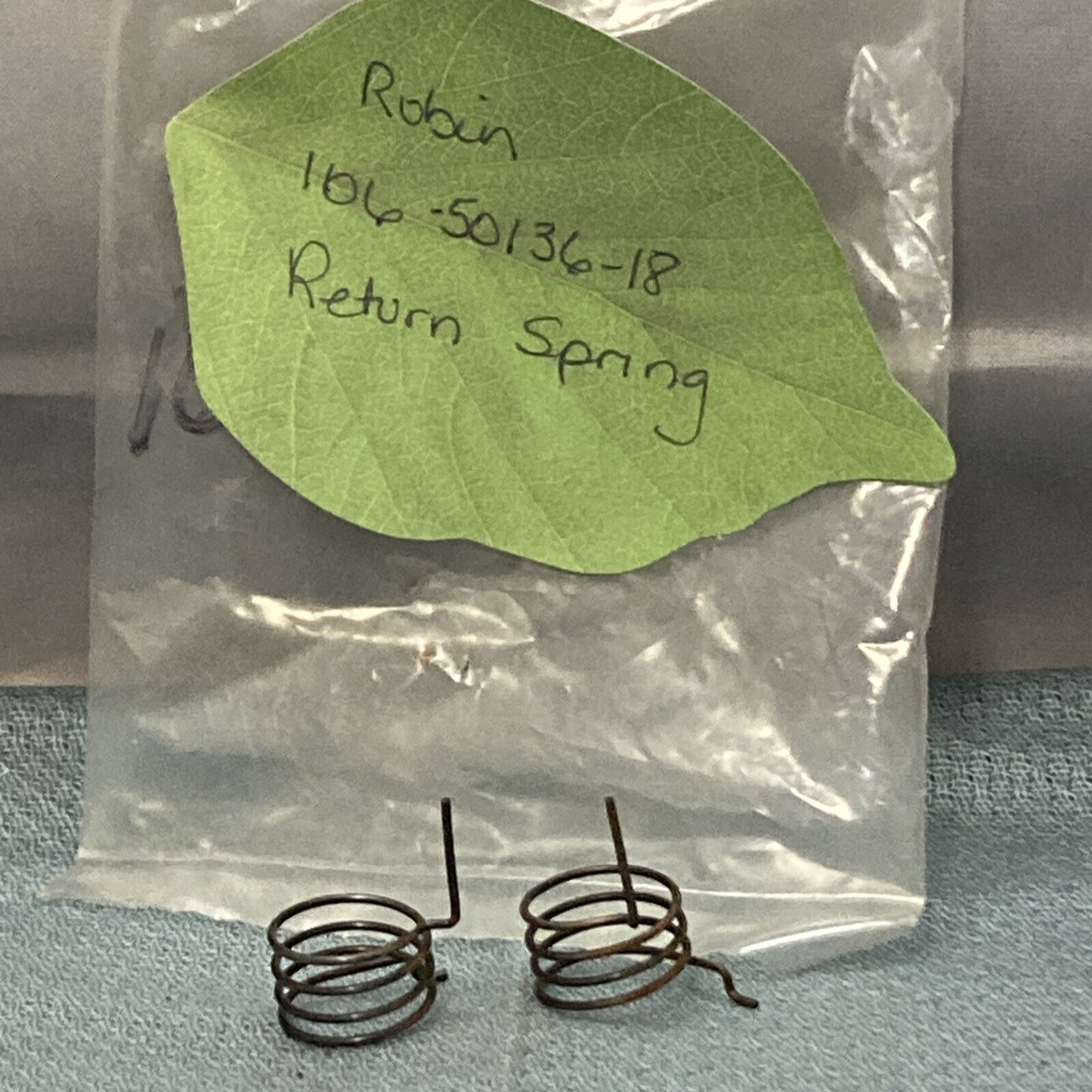 QTY 2 NEW REPLACES ROBIN 106-50136-18 RETURN SPRING