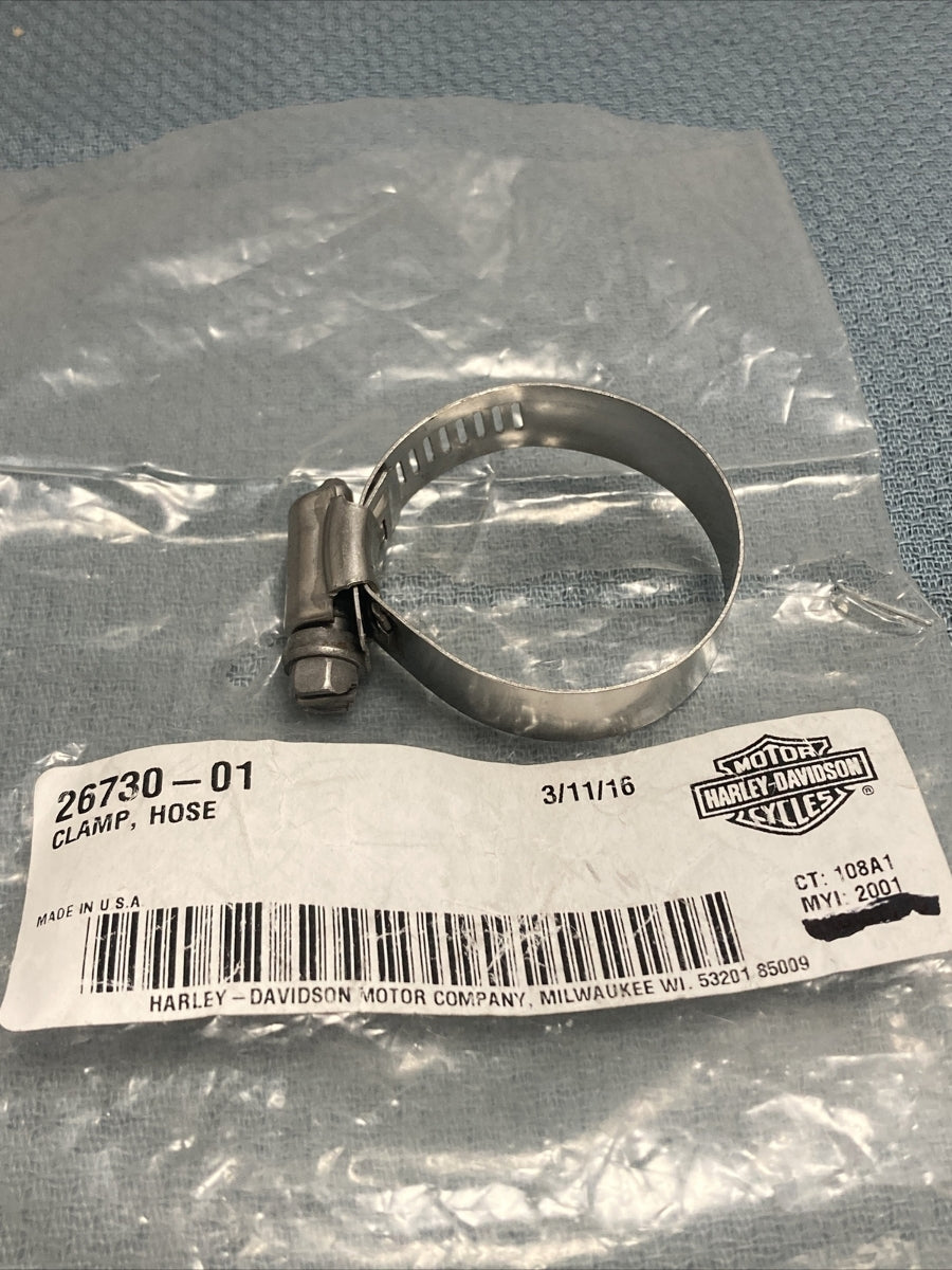 NEW GENUINE HARLEY DAVIDSON 26730-01 CLAMP, HOSE
