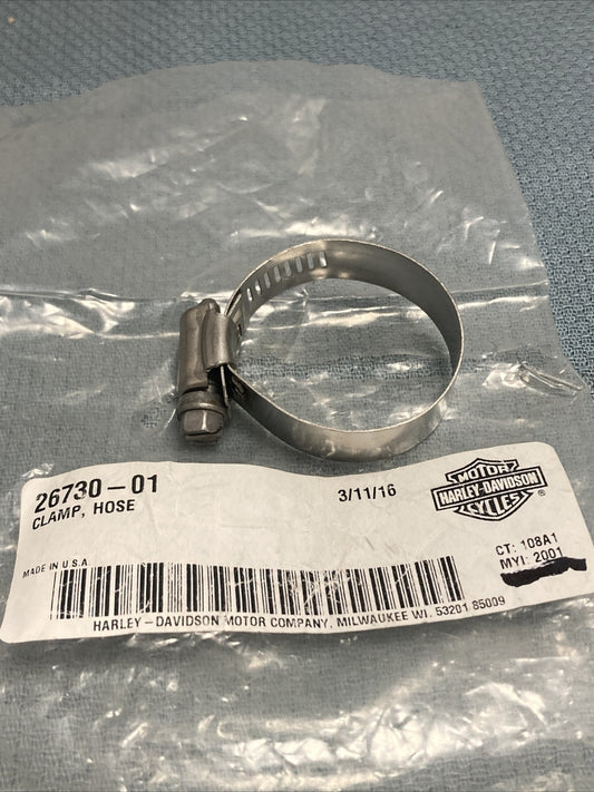 NEW GENUINE HARLEY DAVIDSON 26730-01 CLAMP, HOSE