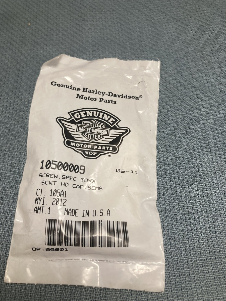 NEW GENUINE HARLEY DAVIDSON 10500009 SCREW, SPEC TORX SCKT HD CAP, SEMS