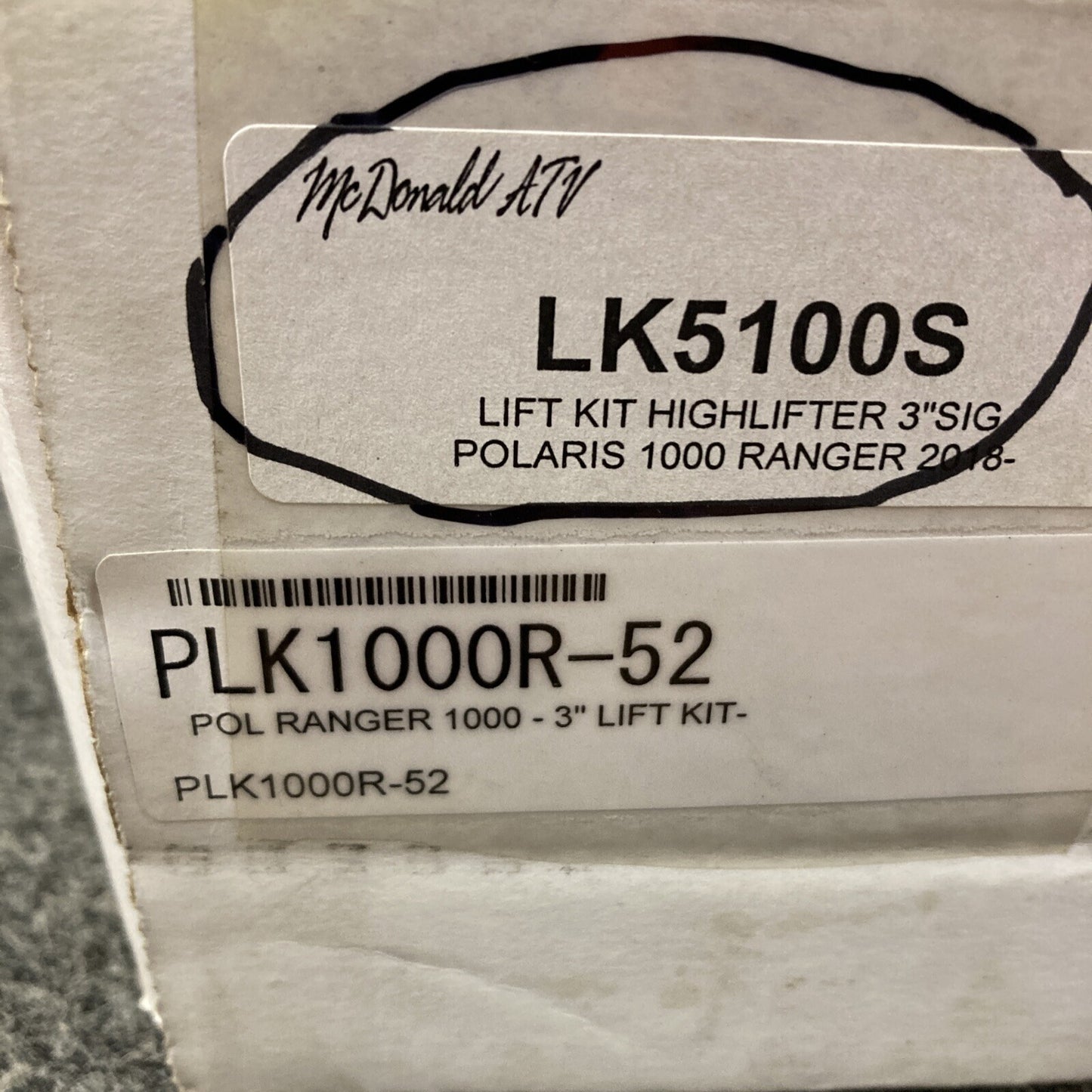 NEW HIGH LIFTER PLK1000R-52 3" LIFT KIT POL RANGER 1000
