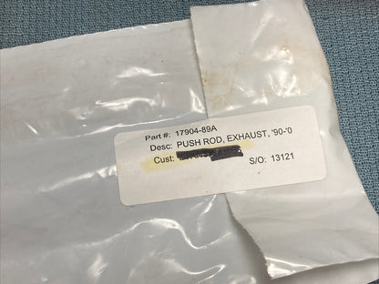 NEW GENUINE HARLEY DAVIDSON 17904-89A PUSH ROD, EXHAUST, '90-'0