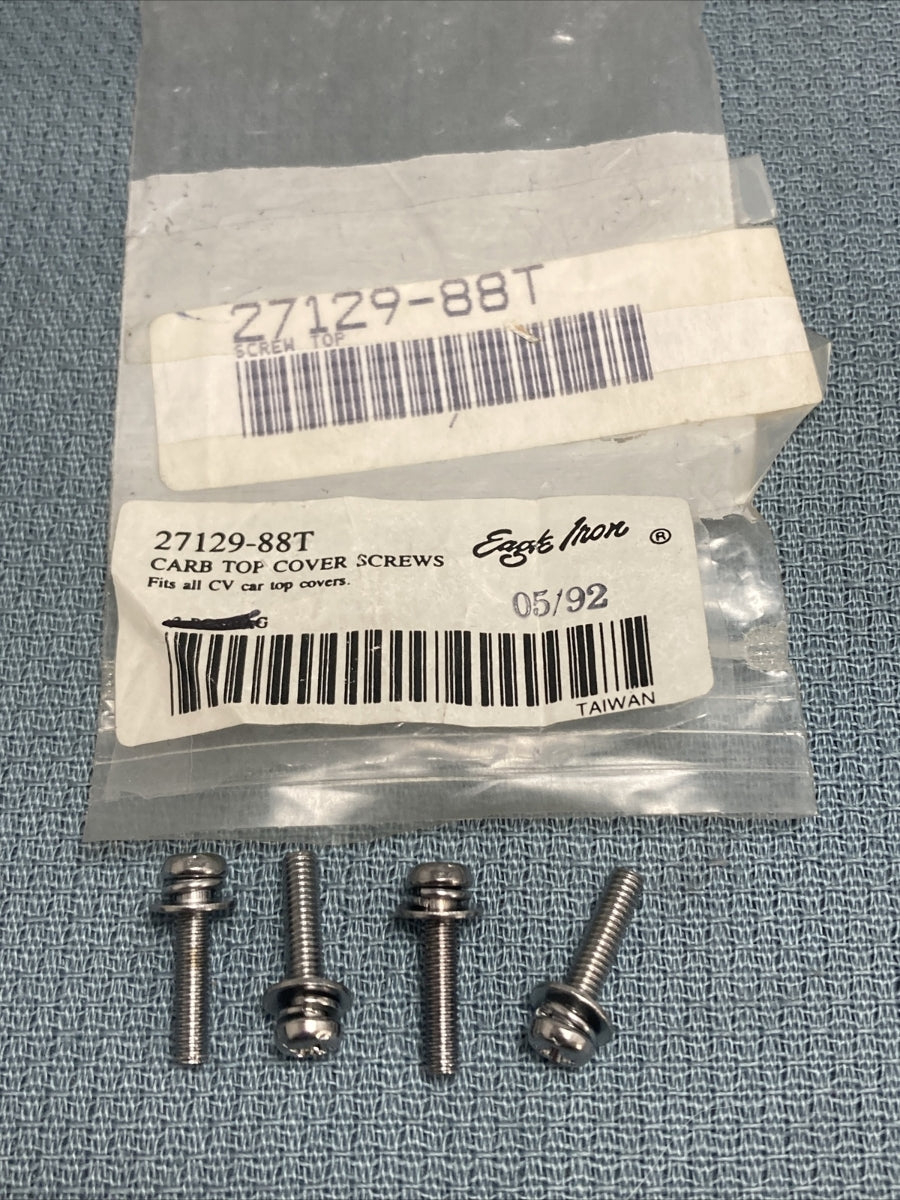 QTY 4 NEW GENUINE HARLEY DAVIDSON/EAGLE IRON  27129-88T CARB TOP COVER SCREWS