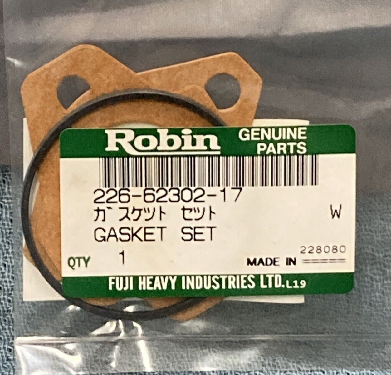 NEW GENUINE ROBIN 226-62302-17 GASKET SET