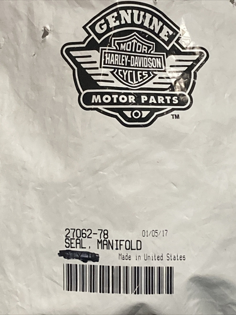 NEW GENUINE HARLEY DAVIDSON 27060-78 SEAL MANIFOLD
