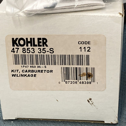 NEW GENUINE KOHLER 47 853 35-S KIT, CARBURETOR W/LINKAGE