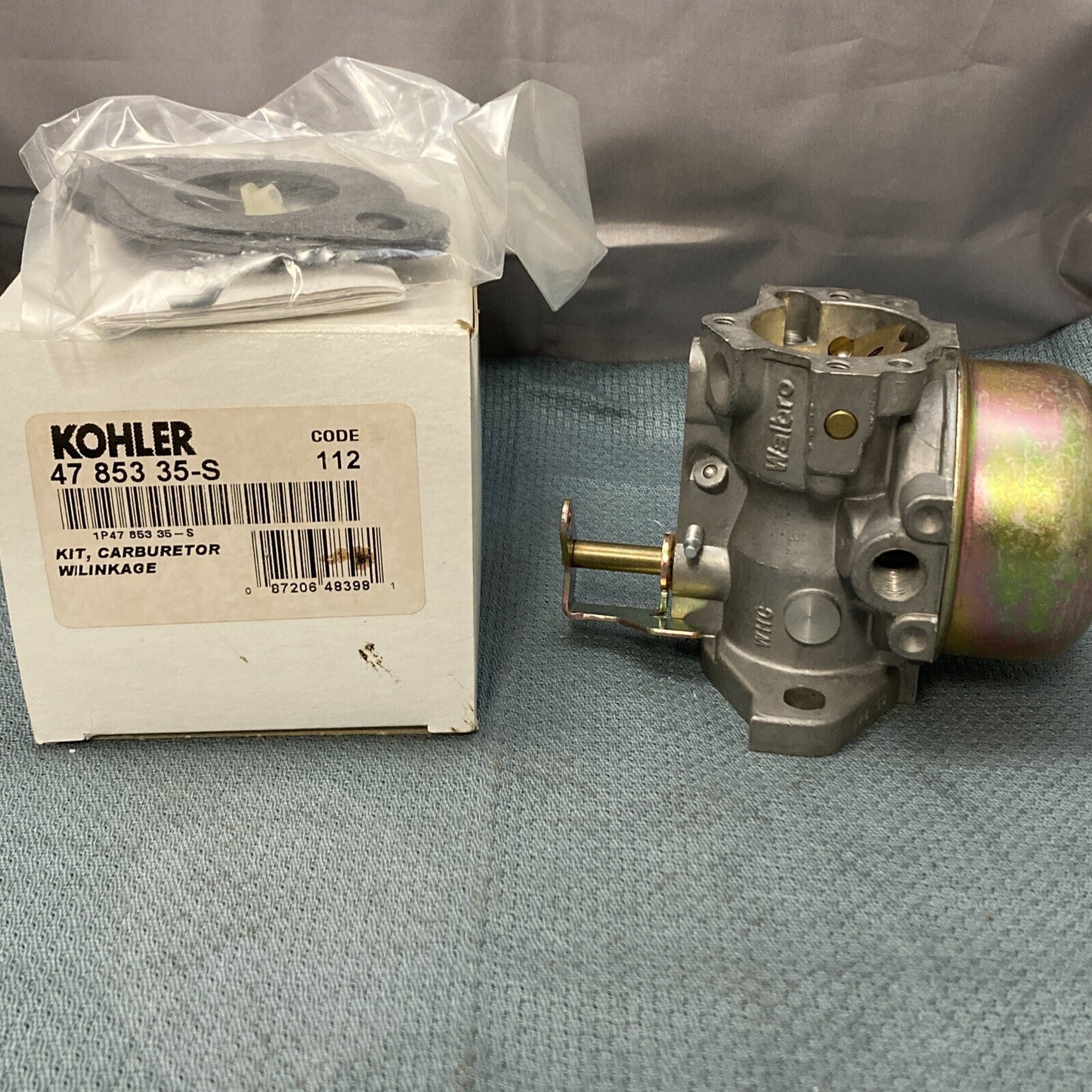 NEW GENUINE KOHLER 47 853 35-S KIT, CARBURETOR W/LINKAGE