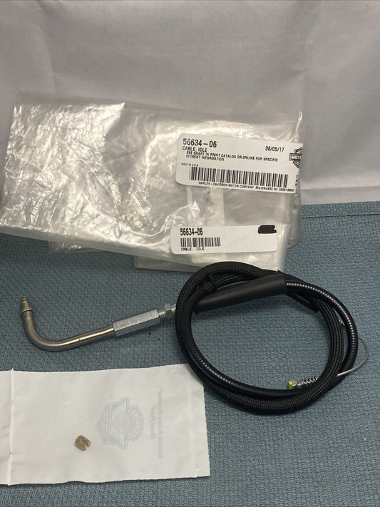 NEW GENUINE HARLEY DAVIDSON 56634-06 CABLE, IDLE