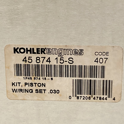 NEW GENUINE KOHLER 45 874 15-S KIT, PISTON W/RING SET .030