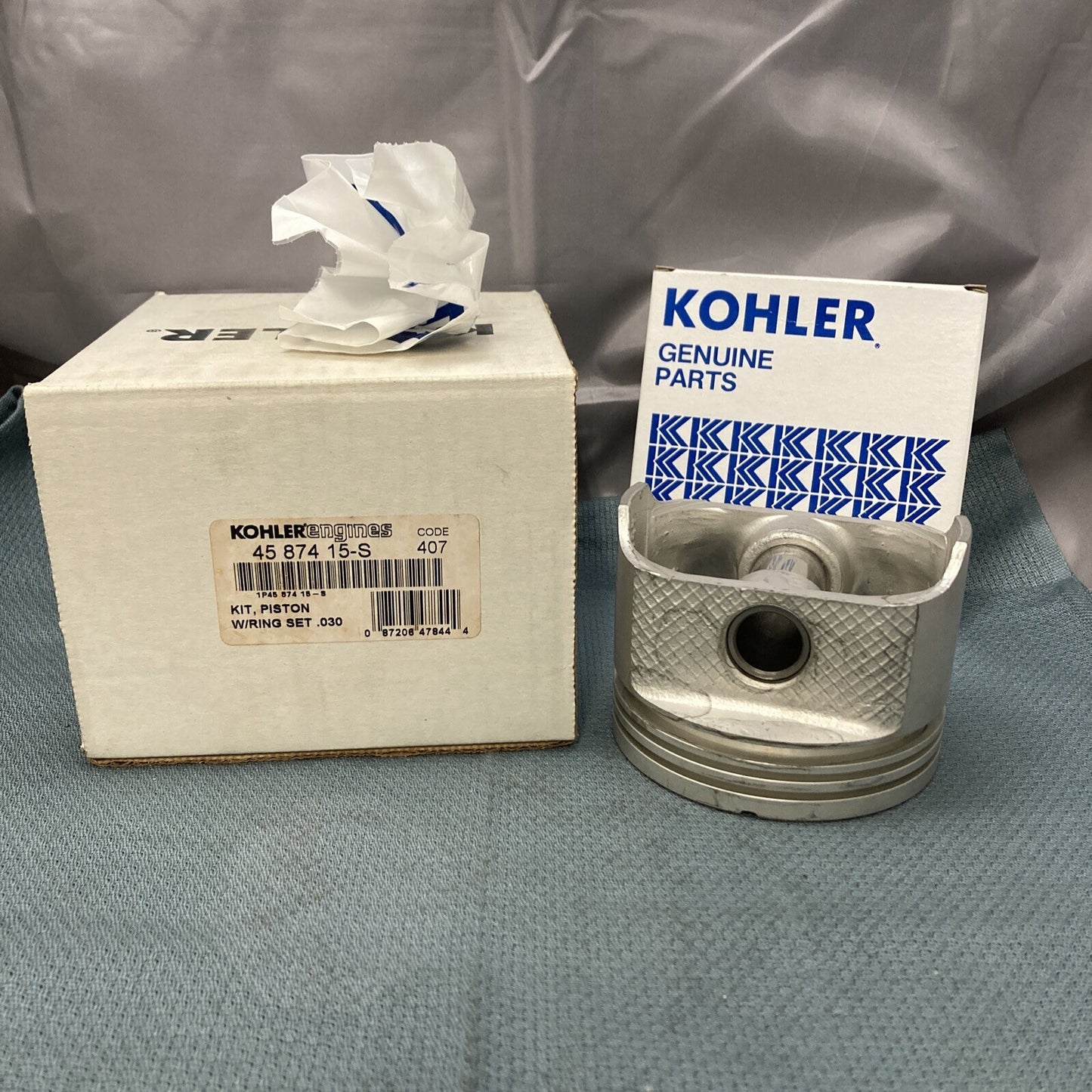 NEW GENUINE KOHLER 45 874 15-S KIT, PISTON W/RING SET .030