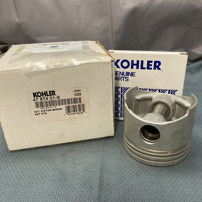NEW GENUINE KOHLER 47 874 01-S KIT, PISTON W/RING SET