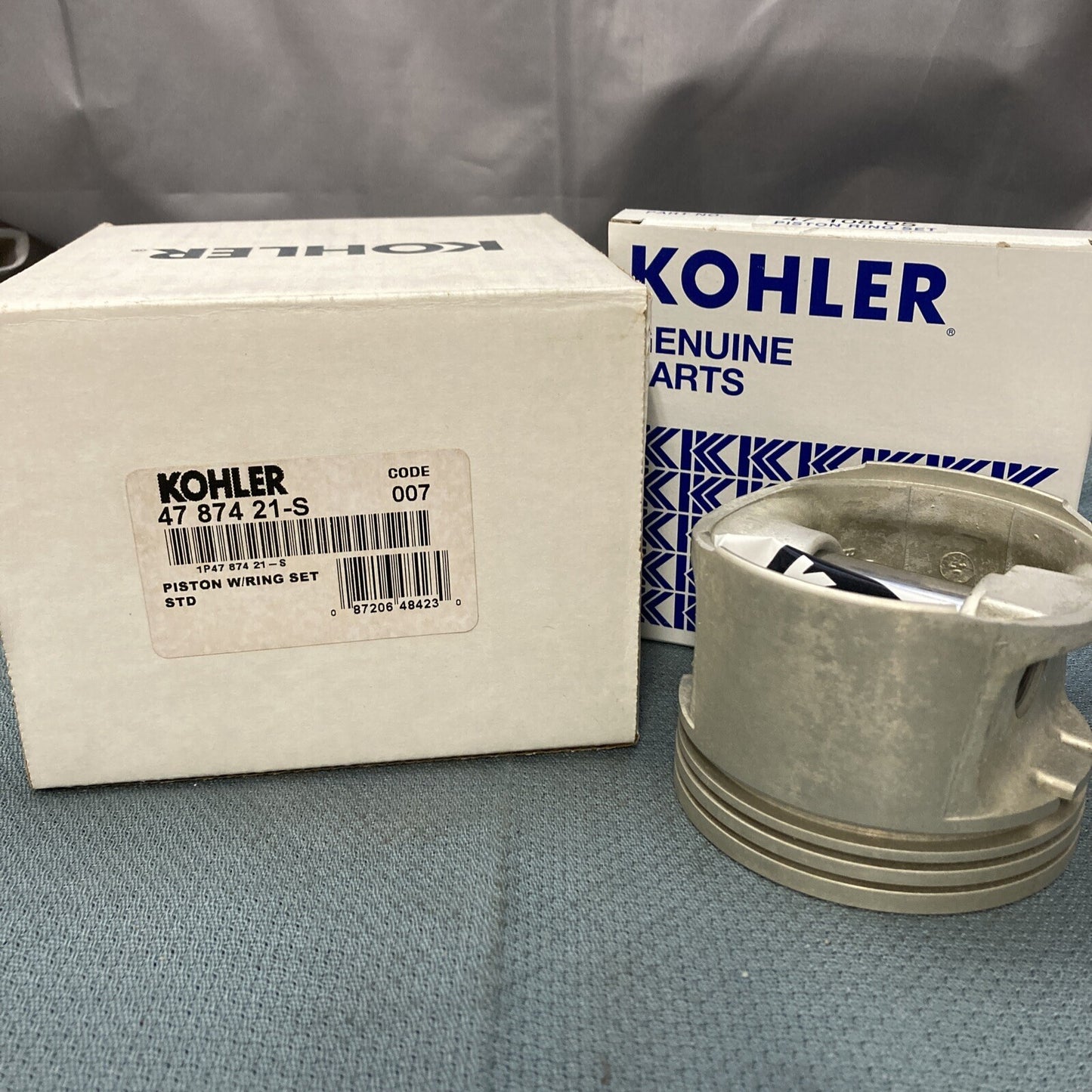 NEW GENUINE KOHLER 47 874 21-S KIT, PISTON ASSEMBLY W/RING SET STD