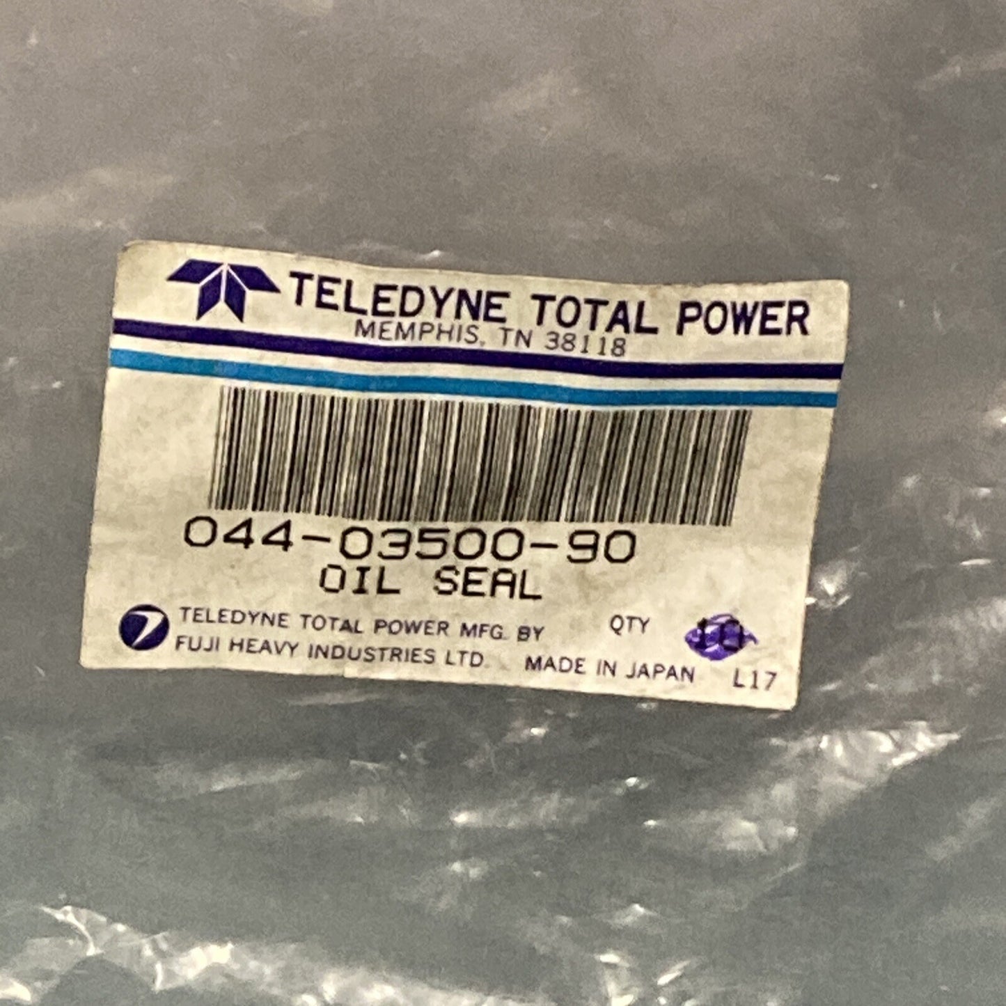 NEW TELEDYNE TOTAL POWER 044-03500-90 OIL SEAL EY40