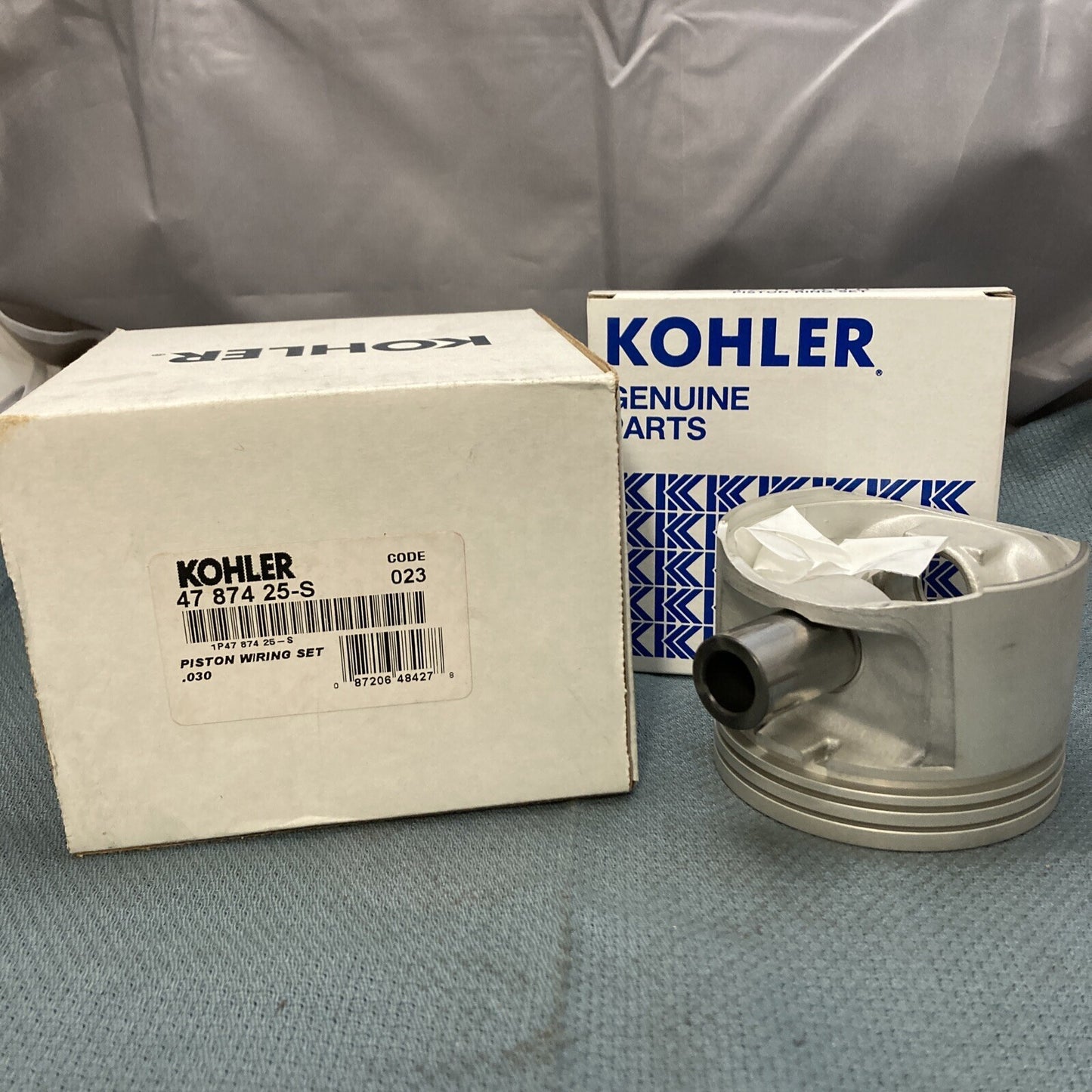 NEW GENUINE KOHLER 47 874 25-S KIT, PISTON ASSEMBLY W/RING SET