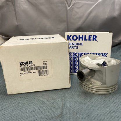 NEW GENUINE KOHLER 47 874 25-S KIT, PISTON ASSEMBLY W/RING SET
