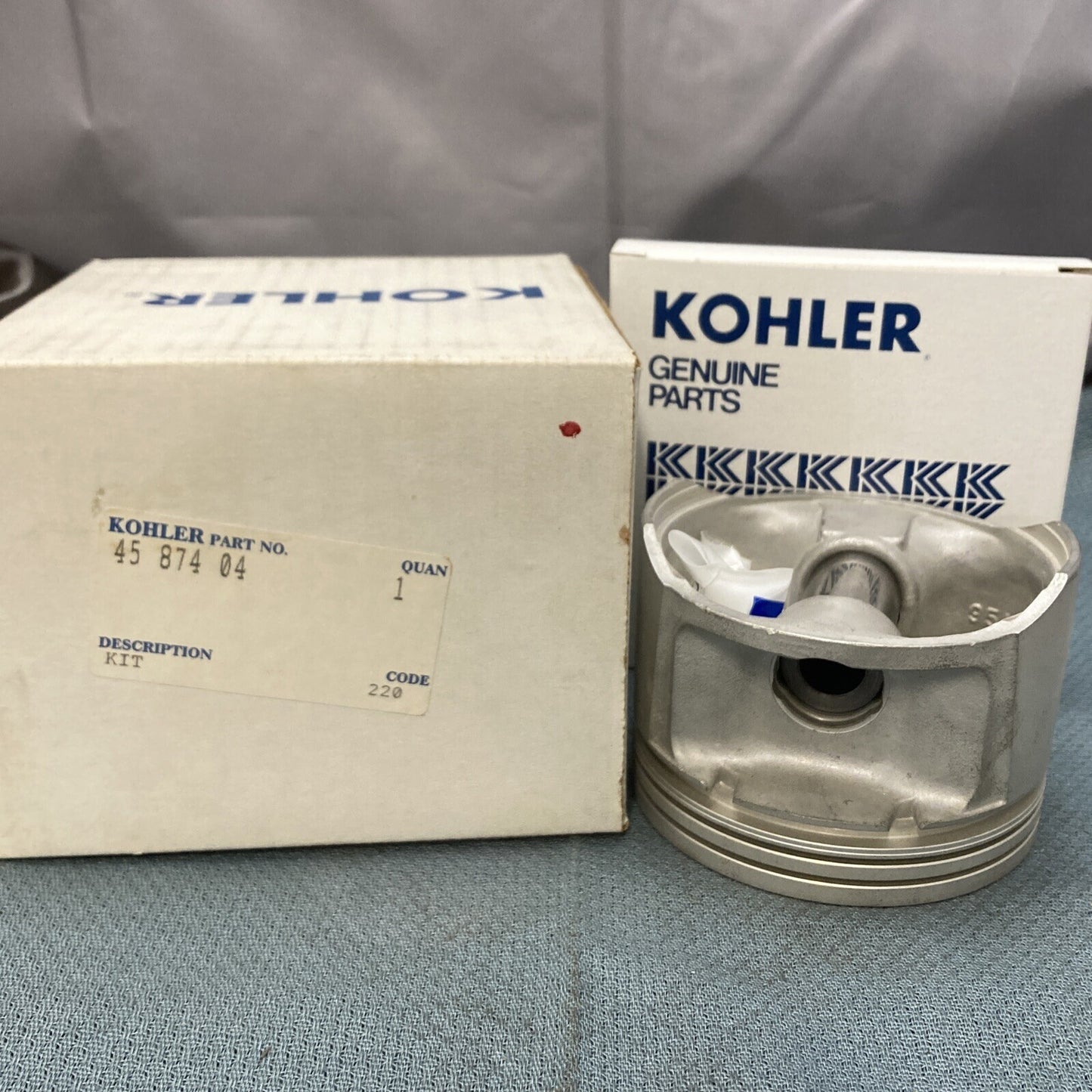 NEW GENUINE KOHLER 45 874 04-S KIT, PISTON ASSEMBLY W/RING SET