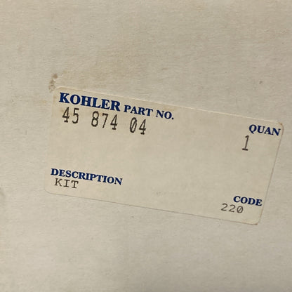 NEW GENUINE KOHLER 45 874 04-S KIT, PISTON ASSEMBLY W/RING SET