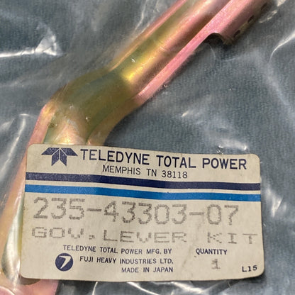 NEW TELEDYNE TOTAL POWER 235-43303-07 GOVERNOR LEVER KIT