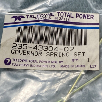 NEW TELEDYNE TOTAL POWER 235-43304-07 GOVERNOR SPRING SET