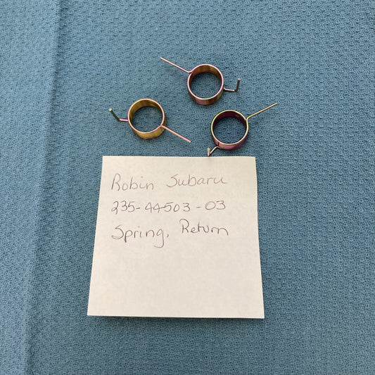 QTY 3 NEW ROBIN SUBARU 235-44503-03 RETURN SPRING
