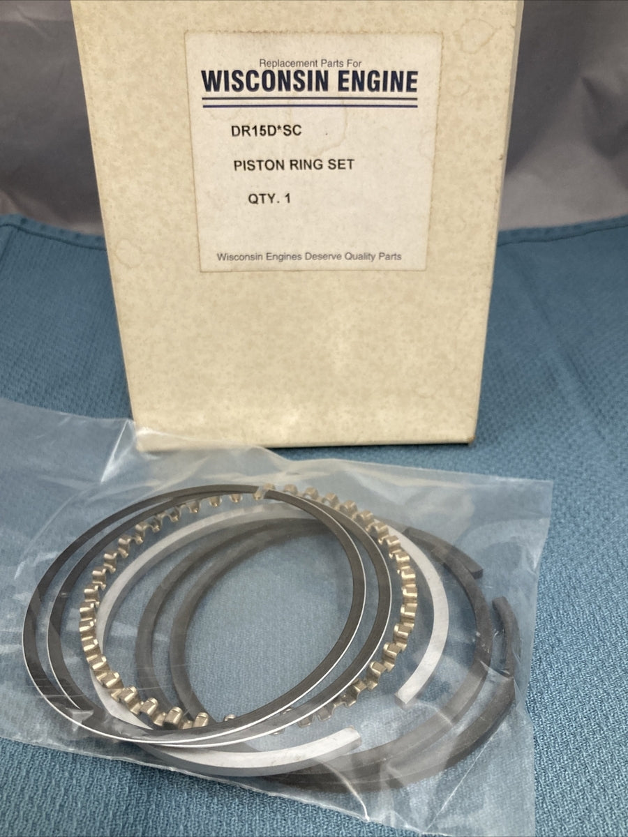 NEW WISCONSIN ENGINE DR15D*SC PISTON RING SET