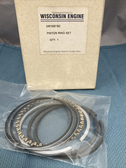 NEW WISCONSIN ENGINE DR15D*SC PISTON RING SET