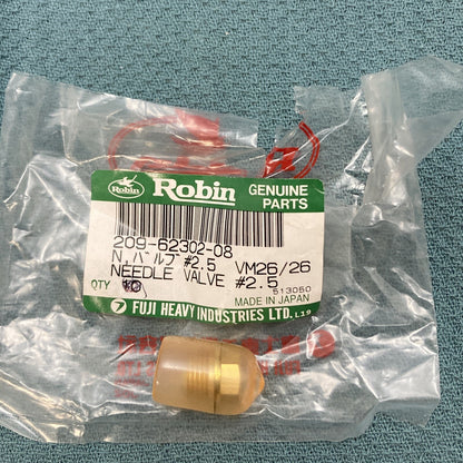 NEW GENUINE SUBARU ROBIN 209-62302-08 NEEDLE VALVE #2.5