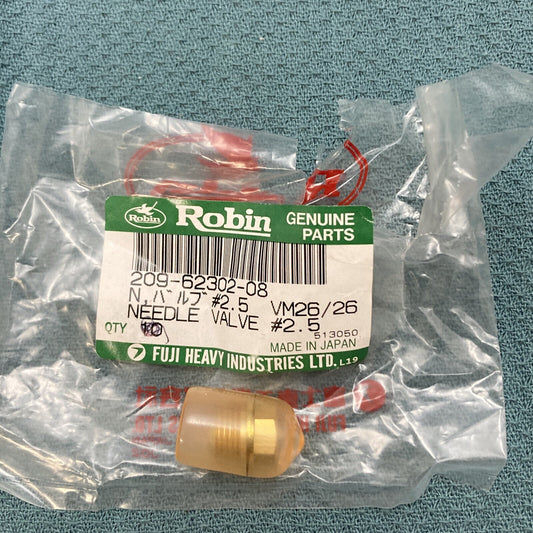 NEW GENUINE SUBARU ROBIN 209-62302-08 NEEDLE VALVE #2.5