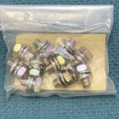 QTY 10 NEW GENUINE WISCONSIN ROBIN 013-00601-10 BOLT & WASHER ASSEMBLY