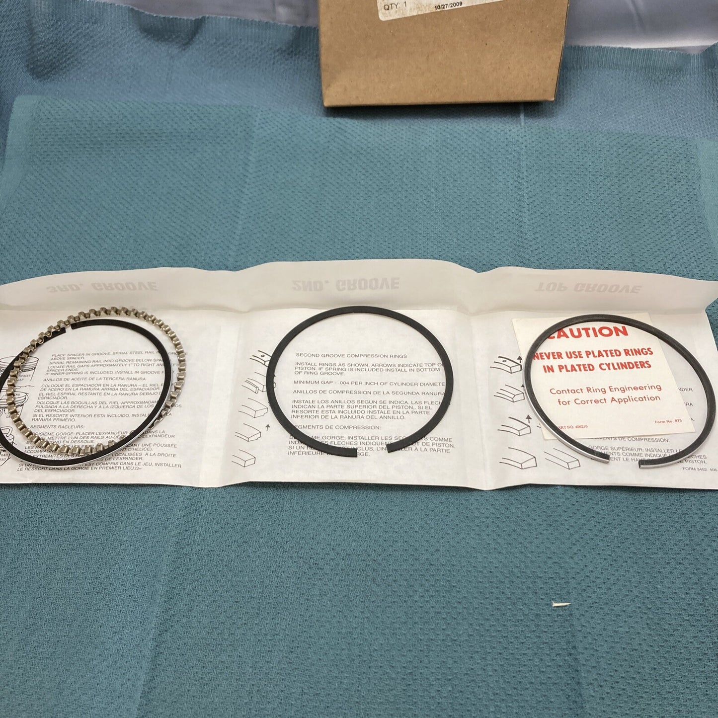 NEW GENUINE WISCONSIN TMD20T00201 PISTON RING SET