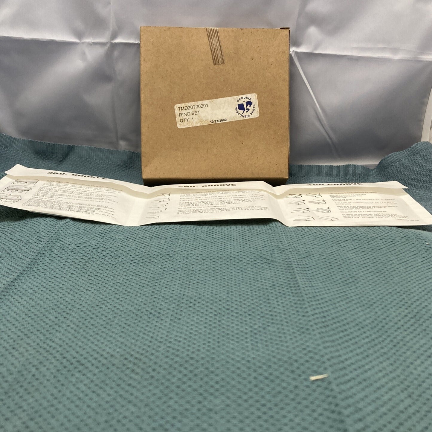 NEW GENUINE WISCONSIN TMD20T00201 PISTON RING SET