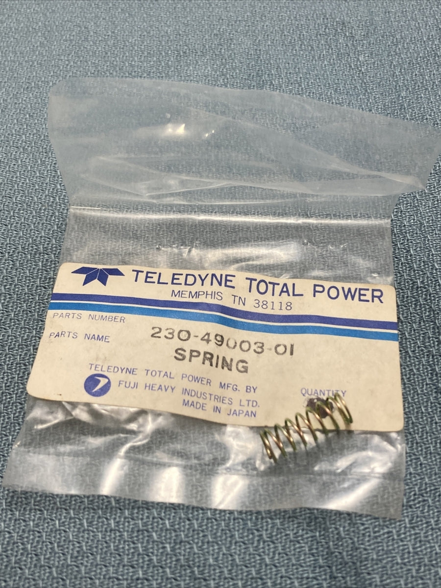 NEW GENUINE TELEDYNE TOTAL POWER 230-49003-01 SPRING