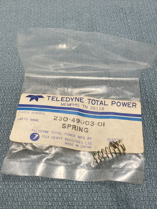 NEW GENUINE TELEDYNE TOTAL POWER 230-49003-01 SPRING