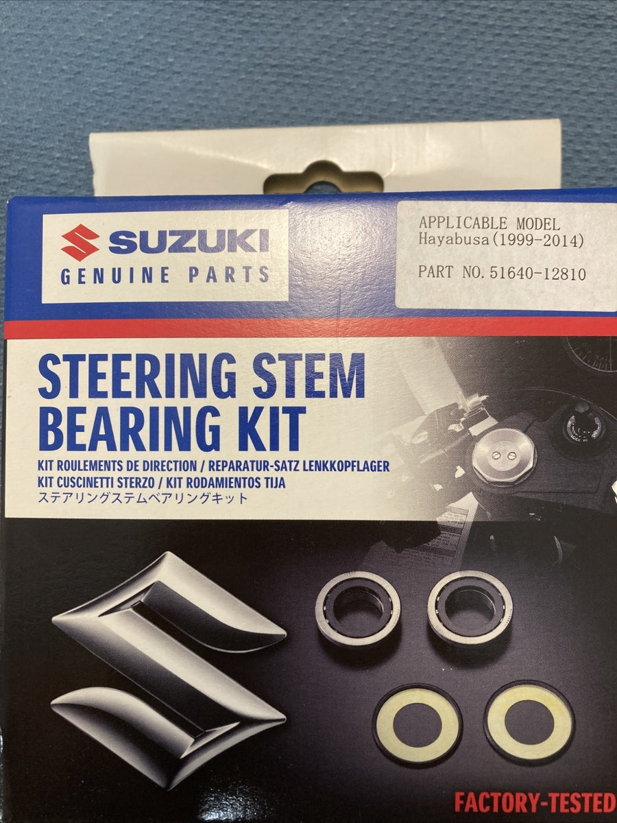 NEW GENIUNE SUZUKI 51640-12810 STEERING STEM BEARING KIT (HAYABUSA 1999-2014)
