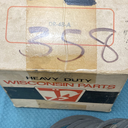 NEW GENUINE WISCONSIN DR-48-A COMPLETE PISTON RING SET
